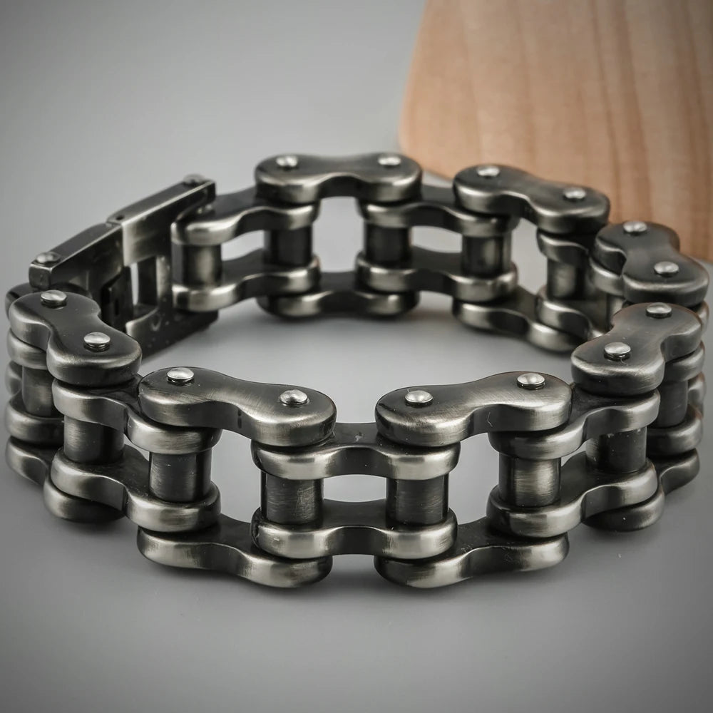 Rock And Roll Motorcycle Chain Bracelet