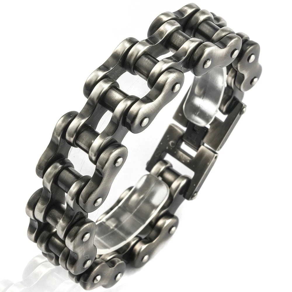 Rock And Roll Motorcycle Chain Bracelet