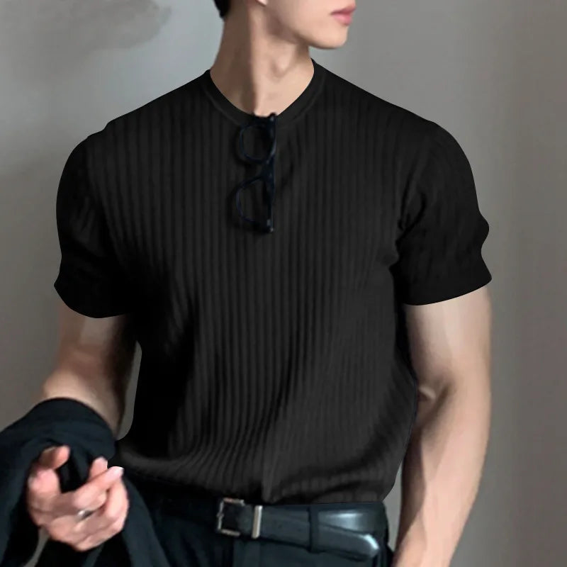 Summer Men's Clothing Light Luxury T Shir